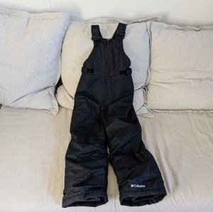 Columbia girls black snow pants XS 6-7 yrs